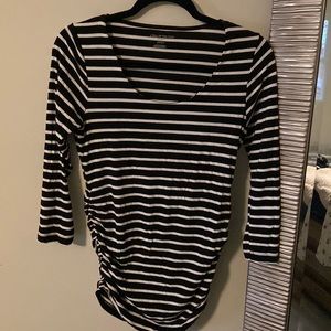 Striped maternity top
